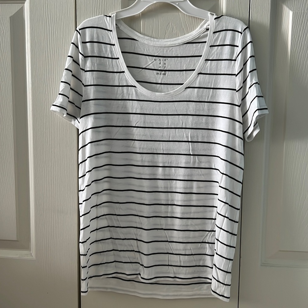 a new day Black & White Striped Shirt!!